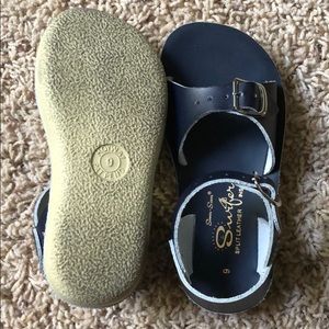 Navy Salt Water Sandals